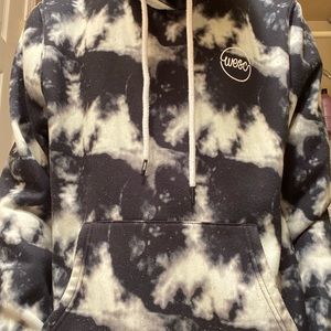 Black & White Marble-Colored Hoodie